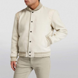 Vestes d'université pour hommes de grande taille vestes d'université en gros veste d'université Letterman unie avec logo personnalisé pour hommes - Product Image 1