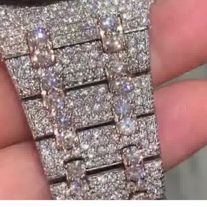 Venta al por mayor Iced Out Moissanite Watch | VVS Skeleton Diseño presidencial de lujo - Product Image 2