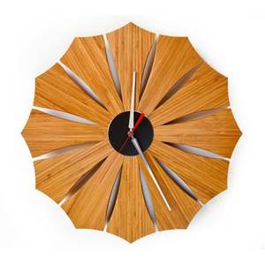 MODERN CUSTOMIZED WOODEN WALL <b>CLOCK</b> FOR ELEGANT HOME DECOR MODERN Bamboo Body with Natural Rosh for Wedding Occasions - Product Image 5