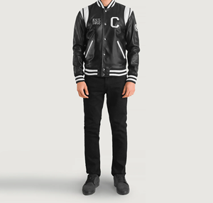 แจ็คเก็ตบอมเบอร์ผ้าฝ้ายเคลือบอย่างดีสำหรับทุกเพศ สวมใส่สบาย ดีไซน์ทันสมัย พร้อมโลโก้ด้านหน้า - Product Image 2