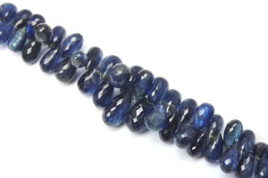 ลูกปัด kyanite เหลี่ยมเพชรพลอยสีฟ้า5นิ้วทำด้วยมือขนาด8มม. และ6มม. จี้หินธรรมชาติ - Product Image 2