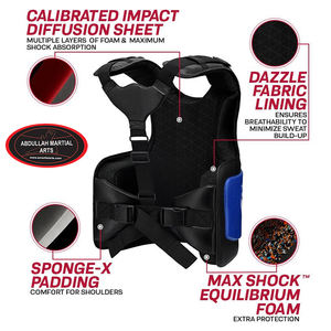 Protection de Poitrine de Boxe Bleue et Noire de Qualité Supérieure, Durable et Légère, Nouvelle Tendance, par ABDULLAH MARTIAL ARTS - Product Image 5