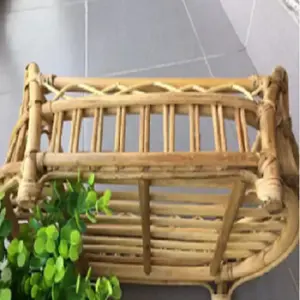 Melhor Qualidade Eco Friendly Handmade Fácil Transportar Bebê recém-nascido Mini Rattan Berço Berço para bebês