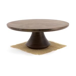 Support à gâteau en bois décoratif classique élégant Support à gâteau en acier inoxydable enduit de poudre Support à gâteau de mariage fantaisie décoratif - Product Image 6