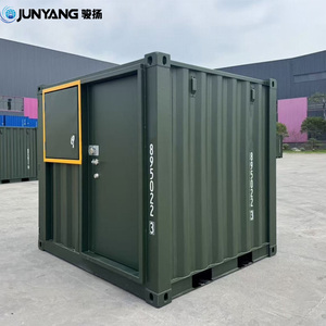 Contenedores de oficina de 10 pies, 9 pies y 8 pies, contenedor de envío con ventana y puerta, contenedor seco estándar para transporte marítimo. - Product Image 2