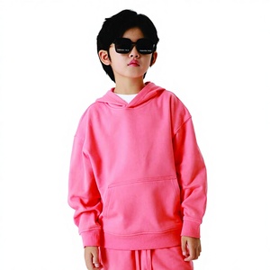 Sudadera Deportiva Infantil Personalizada al por Mayor, de Color Sólido, 330 g/m², para Niños y Niñas, de Algodón y Felpa - Product Image 1