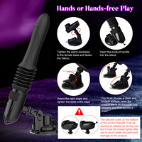 Máquina de Dildo Automática de Lujo con Ventosa, Pistola de Masaje Suave, Control Remoto, Juguetes Sexuales al por Mayor