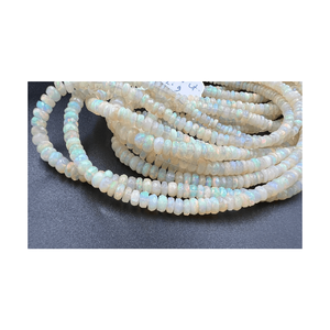 Nouvelle arrivée Premium Alif International Ethiopian Opal Facettes Rondelle Perles Taille Personnalisée 17 Pouces Strand 42 Carats Approx. - Product Image 6