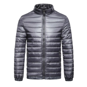 Veste d'hiver matelassée à col haut personnalisée pour hommes Veste matelassée à imprimé 3D du service OEM pour hommes - Product Image 4