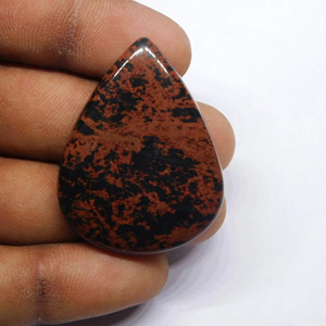 Cabujones de obsidiana de caoba Natural 100% de grado superior, piedras preciosas de cristal de diamante sueltas, suministro a granel para uso en joyería - Product Image 2