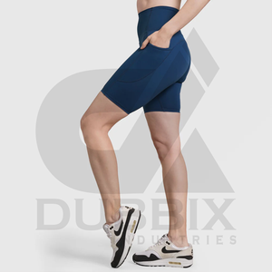 Novedades, pantalones cortos para mujer, pantalones cortos de Fitness 100% algodón, logotipo personalizable, pegatina, diseño de patrón de Color, pantalones cortos para mujer - Product Image 2