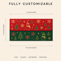 Boîte cadeau de Noël personnalisée avec logo, chocolats, bonbons, emballage en papier pliable, vente en gros