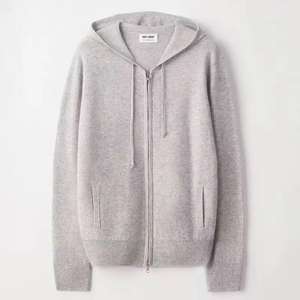 Sudadera CON CAPUCHA DE Cachemira para hombre, cárdigan personalizado de punto con cremallera completa, Sudadera con capucha de lana de Cachemira para hombre - Product Image 3