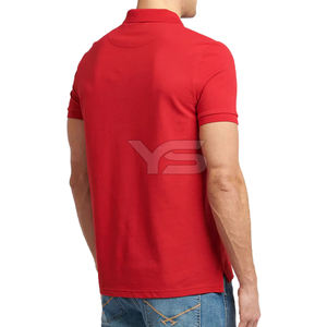 Polo informal al por mayor con logotipo personalizado transpirable y teñido liso con patrón sólido suministro ODM - Product Image 4