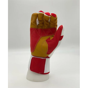Gants de baseball confortables à long poignet, vêtements de sport, entraînement au softball, cuir de vache véritable, gants de frappe au baseball - Product Image 3