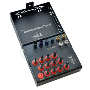 Kit de 21 Piezas de Fresas para Implantes Dentales Eléctricos, Sistema de Obturación, Fresas de Osseodensificación, Instrumentos Quirúrgicos de Acero Inoxidable Negro - Product Image 2