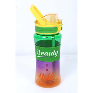 Botella de agua recubierta con pajita y métodos de bebida directa Capacidad de 700ML para actividades infantiles al aire libre Logotipo personalizable - Product Image 1