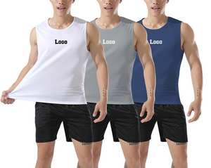 Vente en gros de chemises athlétiques en coton avec logo personnalisé, vêtements de fitness sans manches, débardeurs pakistanais respirants de grande taille pour hommes - Product Image 1