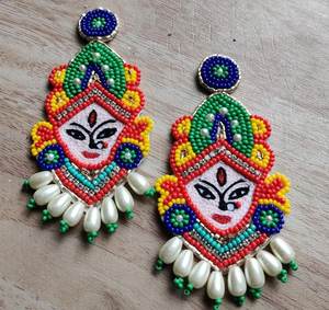 Pendientes de cuentas bordadas, pendientes personalizados con múltiples cuentas, joyería festiva para mujer al mejor precio, pendientes de cuentas - Product Image 4