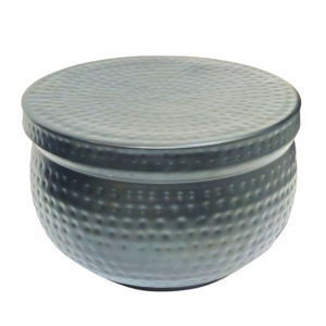 Maceta para Manguera de Jardín de Metal Martillado con Tapa, Contenedor de Almacenamiento de Manguera para Exteriores, Organizador Decorativo para Jardín - Product Image 6