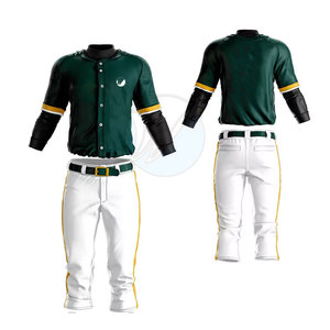 Mejor precio Suministro directo de fábrica Tallas grandes Transpirable Béisbol Softball Jersey Set Ropa deportiva de calidad para adultos Suave - Product Image 1