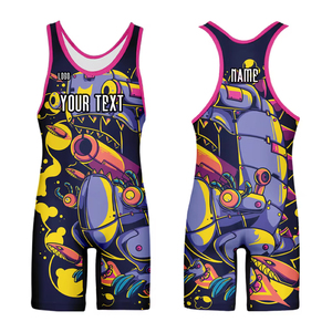 Combinaisons de lutte sportive en gros, gilets de fitness pour hommes personnalisés, combinaison de lutte avec sublimation personnalisée - Product Image 1