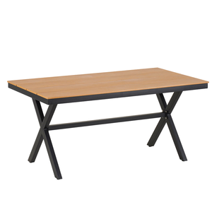 Ensemble de salle à manger d'extérieur moderne et luxueux, chaises de jardin en corde tressée imperméable avec table en aluminium à lattes en bois - Product Image 5