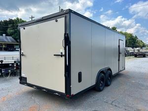 Remorque de transport fermée 8,5x20 à double essieu, remorque utilitaire en acier pour le transport d'équipements - Product Image 3