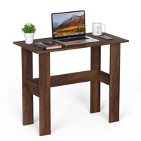 Table d'étude et d'ordinateur portable en bois d'ingénierie Efflino pour la maison ou le bureau Bureau WFH avec rangement pour livres et affichage de décoration