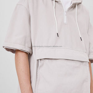 Conjunto de 2 piezas de algodón 100% personalizado unisex, chándal de gran tamaño elegante para hombre, detalles desmontables para ropa de calle o trabajo - Product Image 4