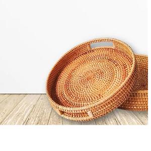 Bandeja de Mimbre Rectangular para Servir, Venta al por Mayor de Fábrica, para Comida, Desayuno, Café y Decoración - Product Image 5