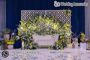 Manavarai-Decoración de escenario de boda de estilo indio, Jharokha escenario tradicional, Shiv Parvati - Product Image 4