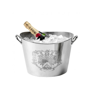 Seau refroidisseur de vin plaqué argent avec conception de lion seau à glace de luxe pour bar maison fête mariage hôtel Restaurant décoration utilisation - Product Image 6