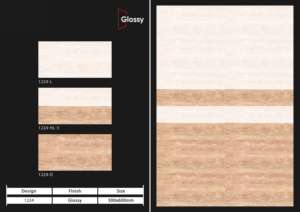 Azulejos de cerámica para pared de 300x600 mm, diseño interior, para baño y cocina, acabado brillante y mate, superficie con efecto de azúcar tallado, diseño de pared interior de lujo. - Product Image 3