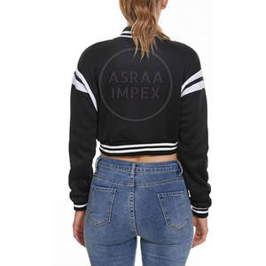 Chaqueta corta con letras para mujer de talla grande a la venta, chaqueta con letras cortas sostenibles, chaqueta con letras cortas de Material duradero - Product Image 3