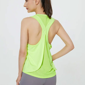 2026 New Arrival Customized Plus Size Women's Stylish Workout Tank <b>Top</b> Breathable Knitted Gym Shirt Online for Sale - Product Image 5