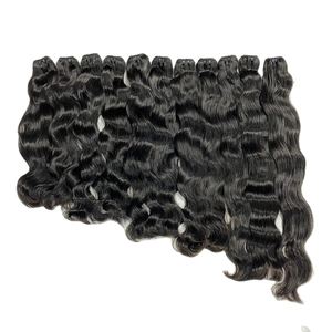 100% Real Natural Raw Indian Remy Hair Mejor calidad Natural Wave Cabello humano Limpiar vendedores y mayoristas - Product Image 5