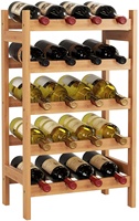 90 -20 BOUTEILLES BAMBOU VIN RACK - 5 VIN ÉTAGE TITULAIRE DE STOCKAGE STAND