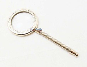 นาวติคอลเลกชันวินเทจทองเหลืองแว่นขยายมือถือทองเหลืองโลหะหัตถกรรมเดสก์ท็อปตารางของขวัญตกแต่งแว่นขยาย - Product Image 2