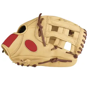 定制设计厂家直销棒球野战手套牛皮皮革棒球野战手套