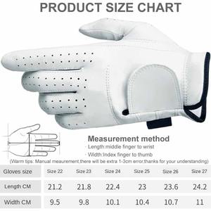 ถุงมือกอล์ฟหนัง cabretta ถุงมือกอล์ฟมืออาชีพสำหรับการป้องกันรังสียูวี - Product Image 3