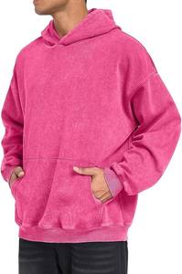 เสื้อมีฮู้ดแฟชั่นแนวสตรีทสำหรับผู้ชายเสื้อแบบสวมหัวมีฮู้ดผ้าคอตตอนซักกรดสวมใส่สบาย - Product Image 2