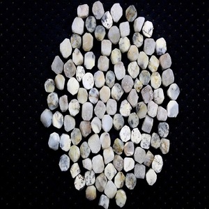 25pcs Opaque Blanc Laiteux 8-10MM Naturel Dendritique Opale Équilibrage Pierres Précieuses Fabrication de Bijoux 25pc Propre Opale Pierres Précieuses Lâches" - Product Image 1