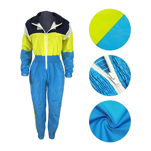 2024 logotipo personalizado 100% algodón rompevientos chándal chaqueta pantalón conjunto de alta calidad transpirable impermeable peso medio sólido OEM Unisex - Product Image 5