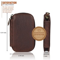 Porte-clés Organisateur Décontracté Homme/Femme pour la Maison, 6 Clés, Personnalisable, Couleur Bonbon, Portefeuille Multifonction en Cuir PU, Élégant et Laqué