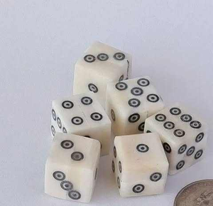 Jeu de dés en os artisanal pour jeux de stratégie par saniya craft - Product Image 5