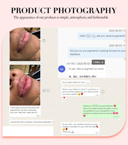 Tinta de Maquillaje Semipermanente Líquida OEM PMU, Pigmento de Microblading para <span class=keywords><strong>Labios</strong></span> con Certificación REACH, 12 ml - Product Image 3