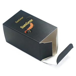 Boîte d'emballage en papier noir robuste pour flacon compte-gouttes carré en verre de 50 ml 100 ml, estampage personnalisé en or, vernis à ongles, huile, sérum pour soins de la peau - Product Image 6