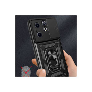 Étui Netzy pour Infinix Hot 40i avec support magnétique SAFA, coque coulissante Vega bleue anti-traces de doigts, compatible 5G, protège l'appareil photo - Product Image 5