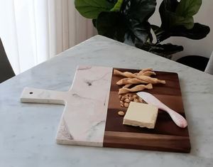 Tabla de cortar de mármol de gama alta, superventas, tabla de cortar de madera de acacia de tamaño personalizado, tabla para servir - Product Image 1